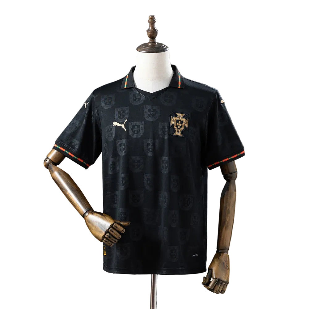 CAMISOLA DA SELEÇÃO DE PORTUGAL 25/26 PRETO