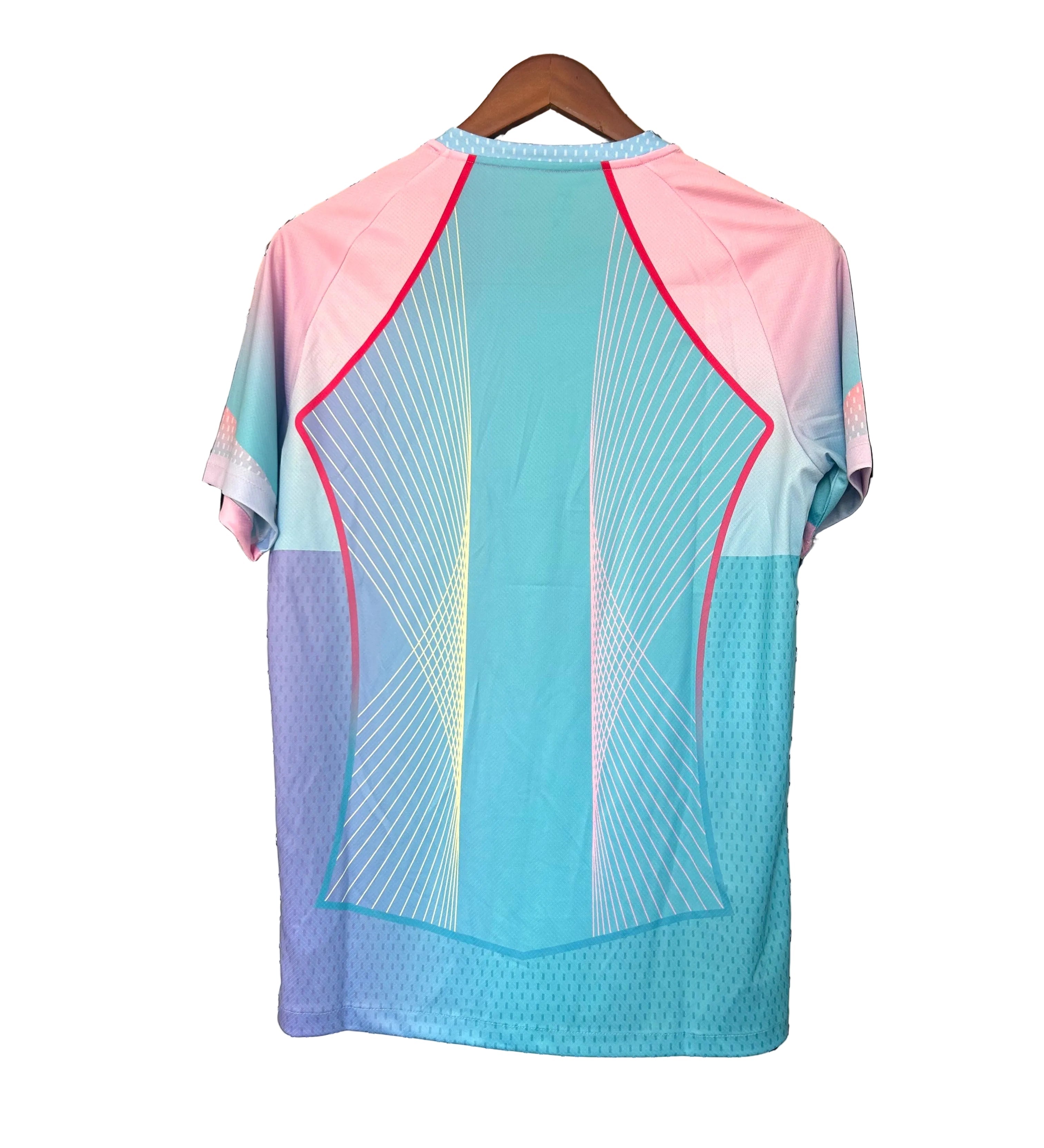 CAMISOLA DO BARCELONA 25/26 EDIÇÃO ESPECIAL AZUL E ROSA