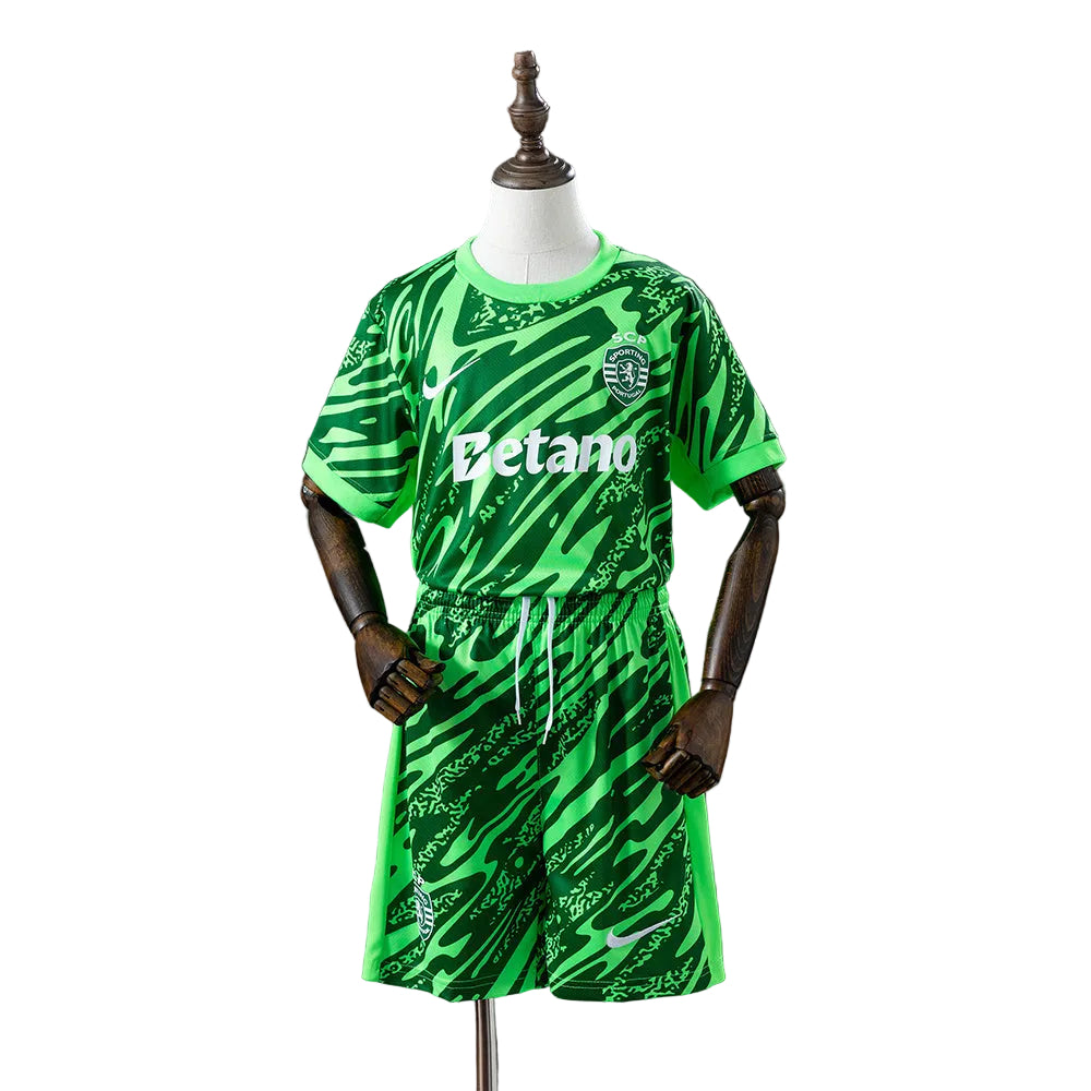 KIT INFANTIL DO SPORTING 25/26 VERDE GUARDA REDES