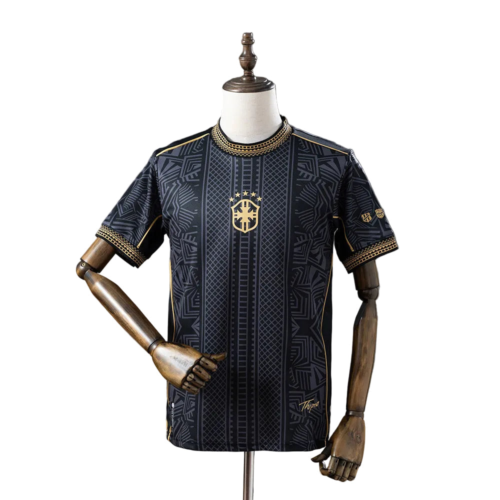CAMISOLA DA SELEÇÃO DO BRASIL 26/27 PRETO EDIÇÃO ESPECIAL