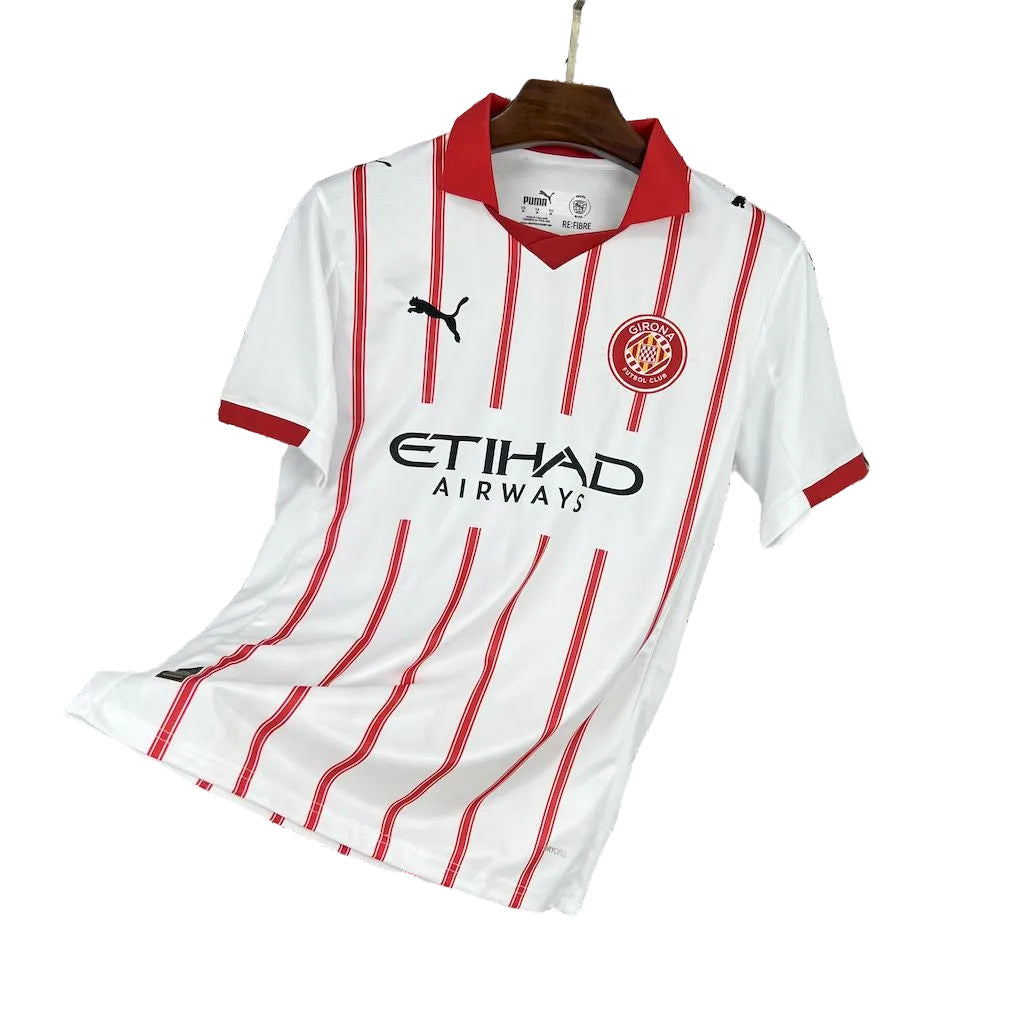 CAMISOLA DO  GIRONA 25/26 BRANCO E VERMELHO