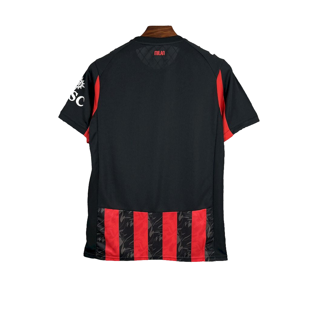 CAMISOLA DO MILAN 25/26 VERMELHO E PRETO