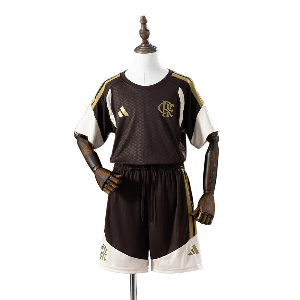 KIT INFANTIL DO FLAMENGO 26/27 TREINO CASTANHO
