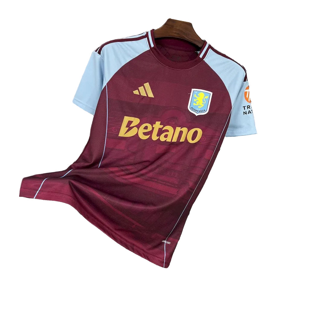 CAMISOLA DO ASTON VILLA 25/26 VERMELHO