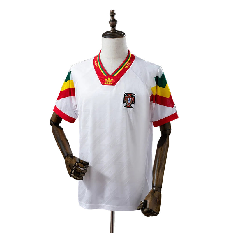 Camisola Adepto Vintage de Portugal 92/94 Branco - Frente
